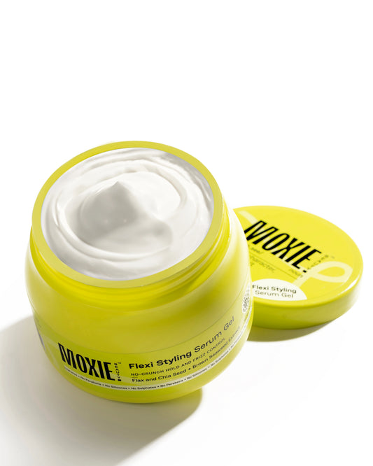 Moxie Flexi Styling Serum Gel for frizz control, lasting hold, and soft, bouncy waves or curl
