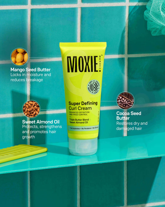 Super Defining Curl Cream for enhanced curl definition, frizz control, and soft, bouncy curls