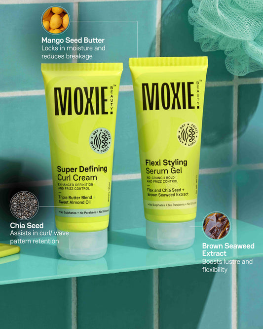 Curly Vibe Setter Duo with Super Defining Curl Cream and Flexi Styling Serum Gel