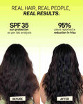 Frizz free hair results after using Moxie Beauty anti frizz products