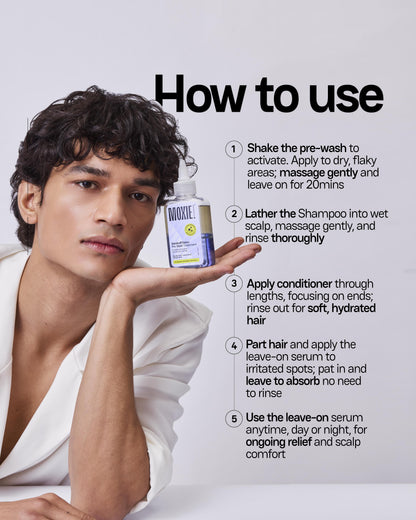 
How to use Moxie Beauty Scalp SOS Routine for best dandruff free scalp results