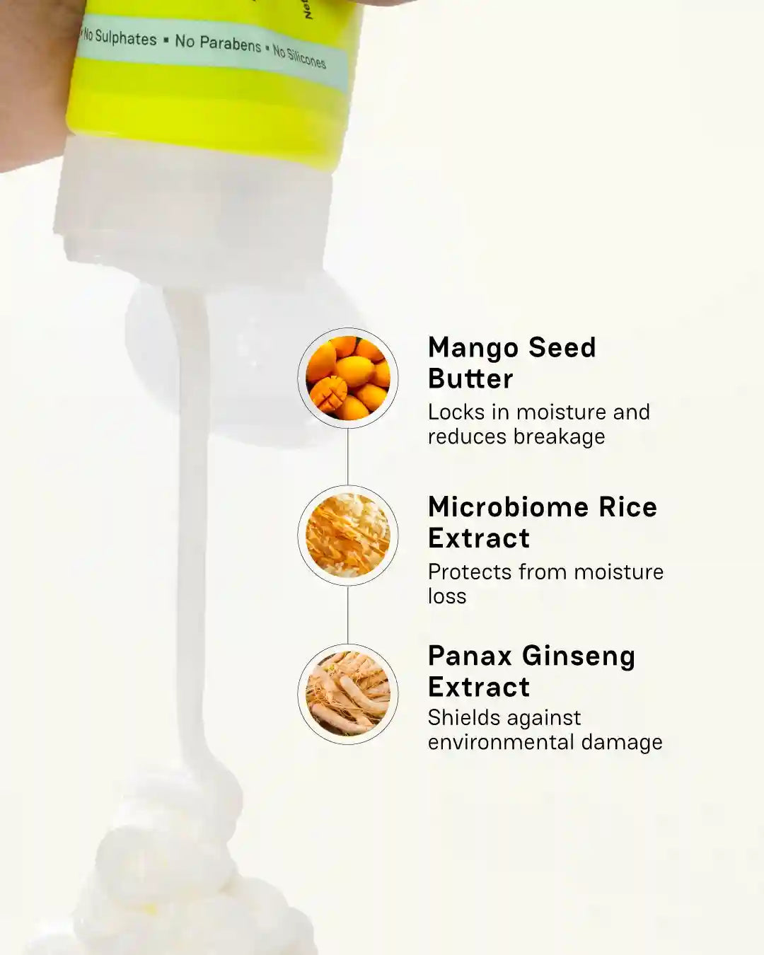 Key ingredients in Moxie wavy products: yacón root, mango seed butter and keratin amino acids