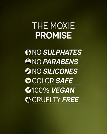 Moxie Beauty promise for Cocoa Hemp Almond Hair Oil quality and results
