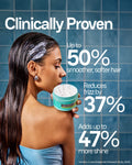 Moxie Deep Dive Hair Mask Lifestyle Shot Deep Conditioning Treatment for Frizzy Damaged Hair