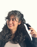 Moxie Hair Glitter Duo Applied On Wavy Hair