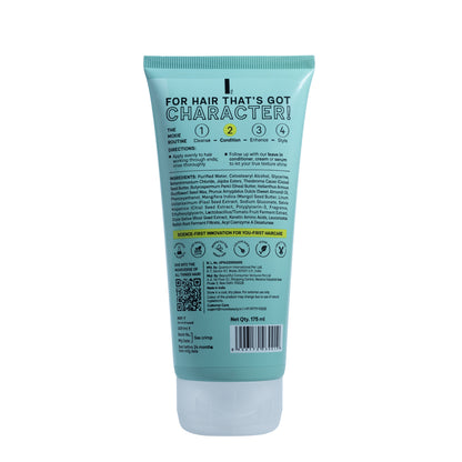 Back view of Moxie Ultra Hydrating Conditioner showing directions for use and product details