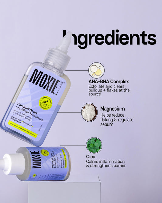 Moxie Beauty Scalp Treatment Serum Duo for dandruff free healthy scalp