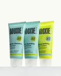 Moxie Travel Trio for Curly Hair with shampoo, conditioner and curl cream for frizz-free, bouncy curls